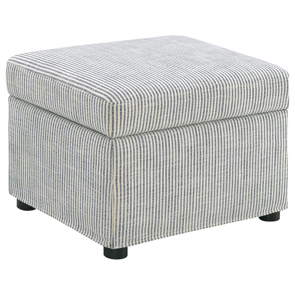 Winter Upholstered Hydraulic Lift Top Storage Ottoman Grey. Picture 1