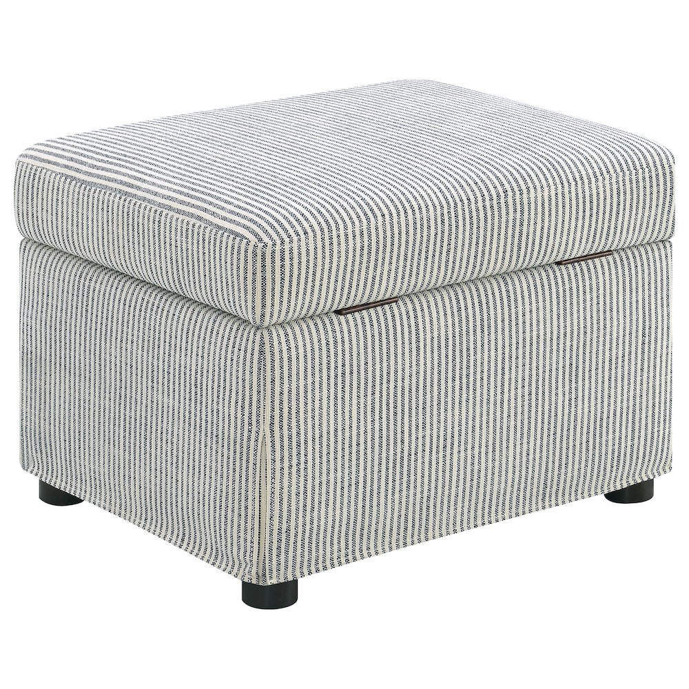 Winter Upholstered Hydraulic Lift Top Storage Ottoman Grey. Picture 8
