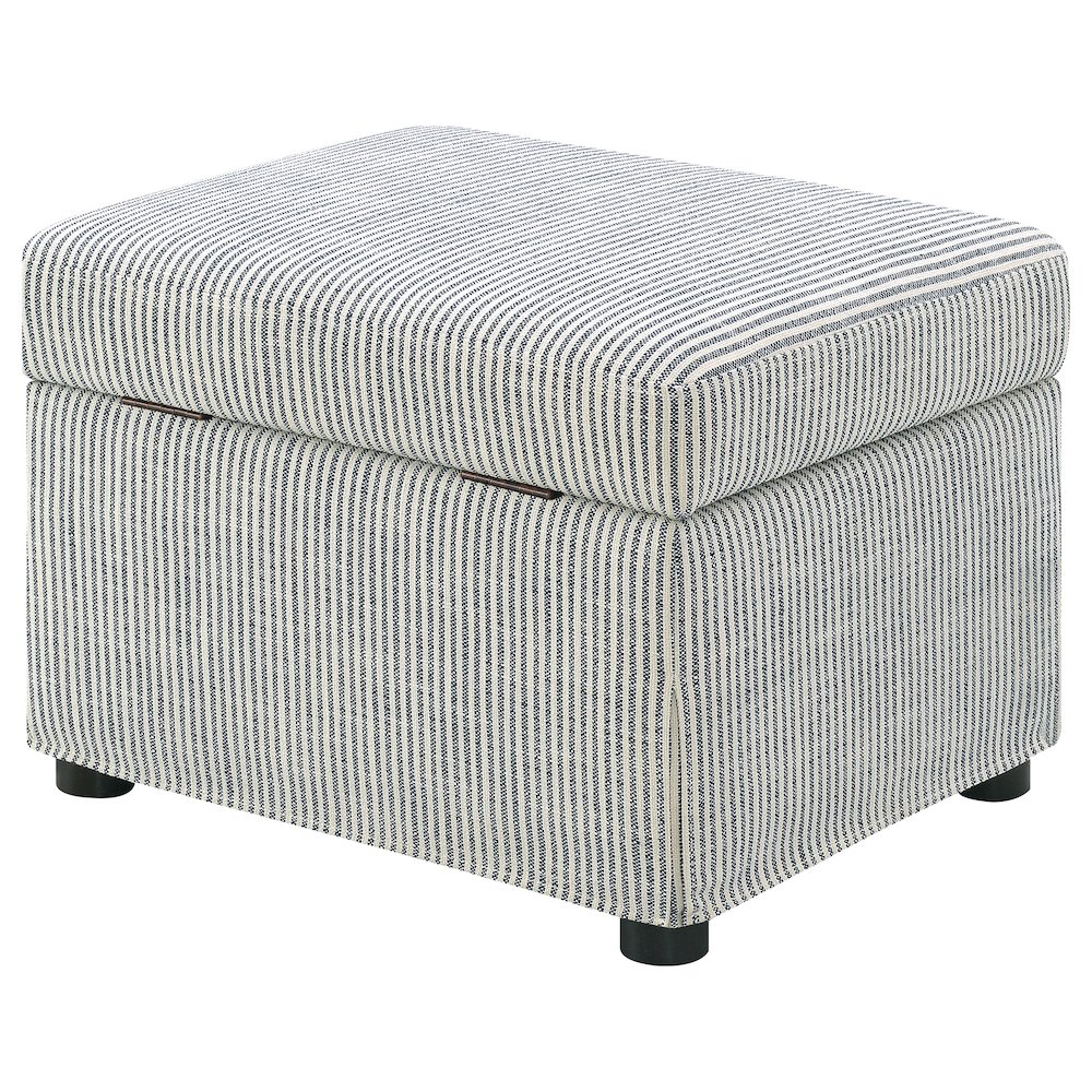 Winter Upholstered Hydraulic Lift Top Storage Ottoman Grey. Picture 9