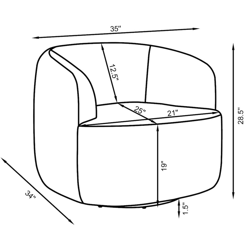 Hudson Faux Sheepskin Upholstered Swivel Chair Natural. Picture 15