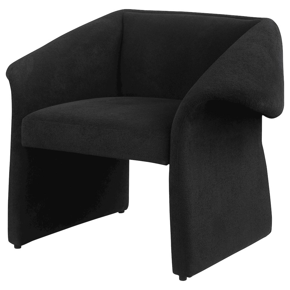 Ramsey Upholstered Sloped Arm Accent Chair Black. Picture 4