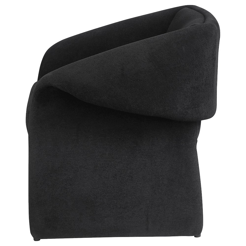 Ramsey Upholstered Sloped Arm Accent Chair Black. Picture 5
