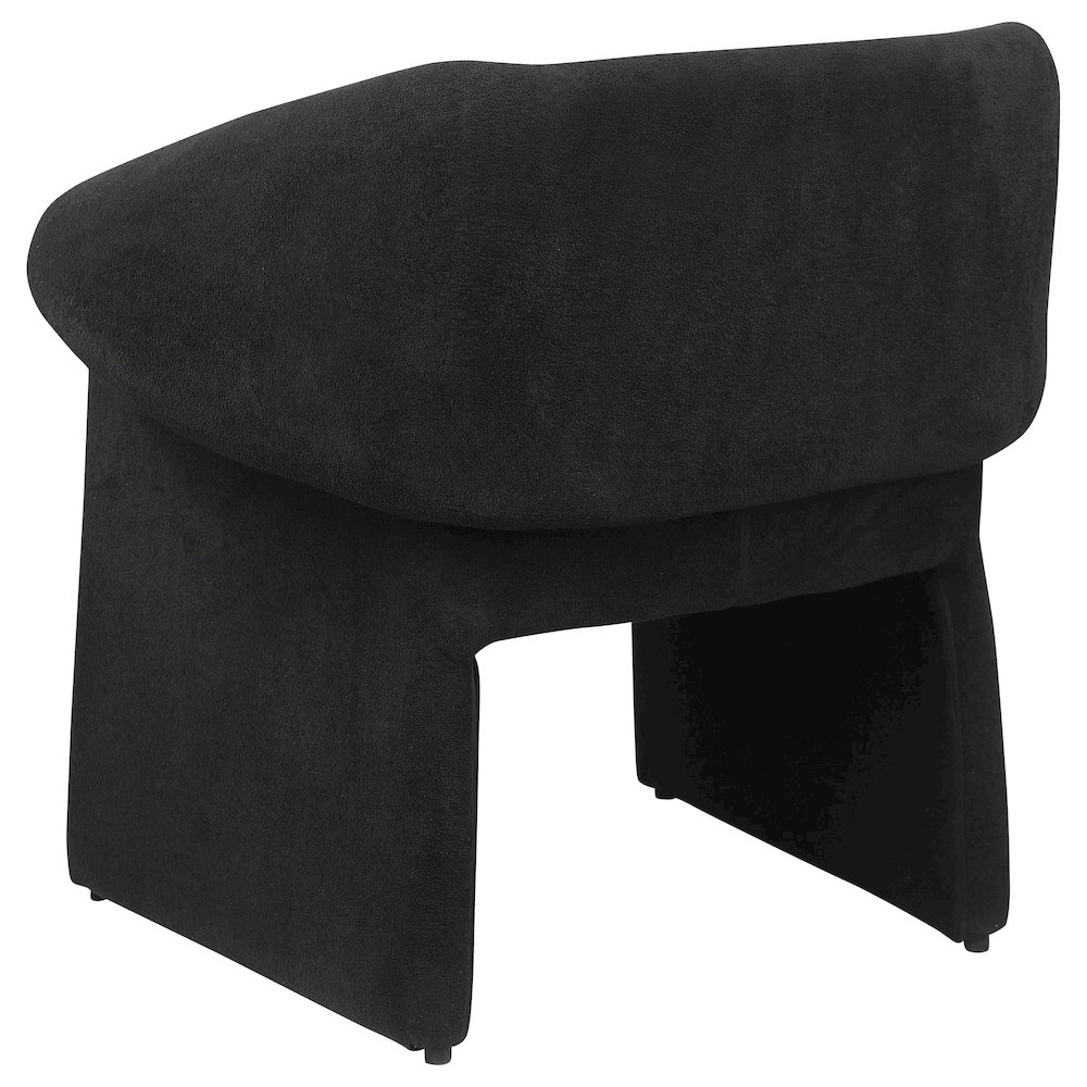 Ramsey Upholstered Sloped Arm Accent Chair Black. Picture 6