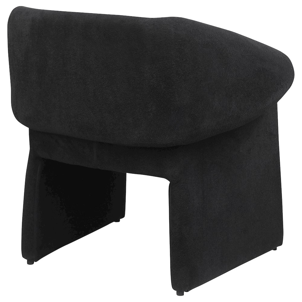 Ramsey Upholstered Sloped Arm Accent Chair Black. Picture 7