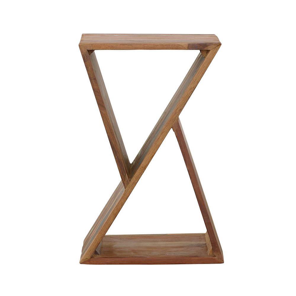 Lily Solid Reclaimed Wood Accent Side Table Natural. Picture 3