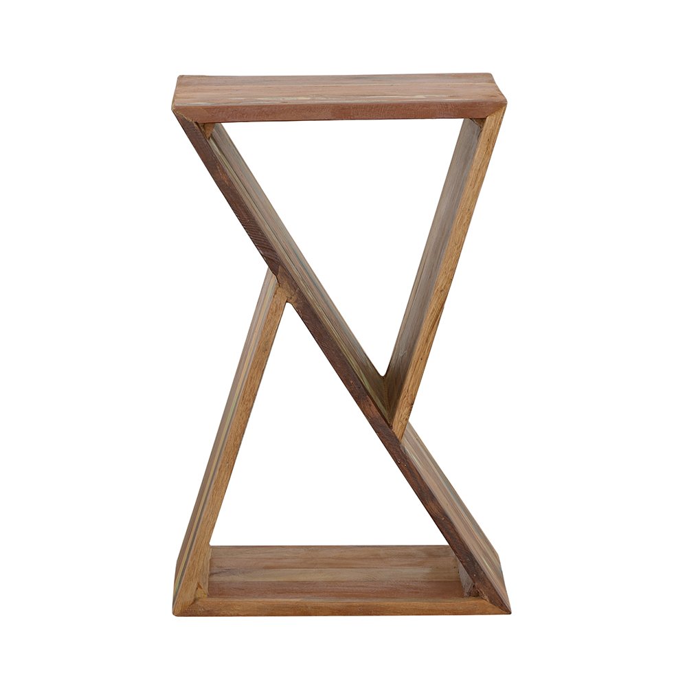 Lily Solid Reclaimed Wood Accent Side Table Natural. Picture 5