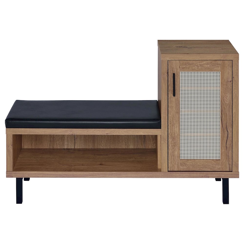 Teller 1-door Entryway Shoe Storage Cabinet Natural Oak. Picture 4