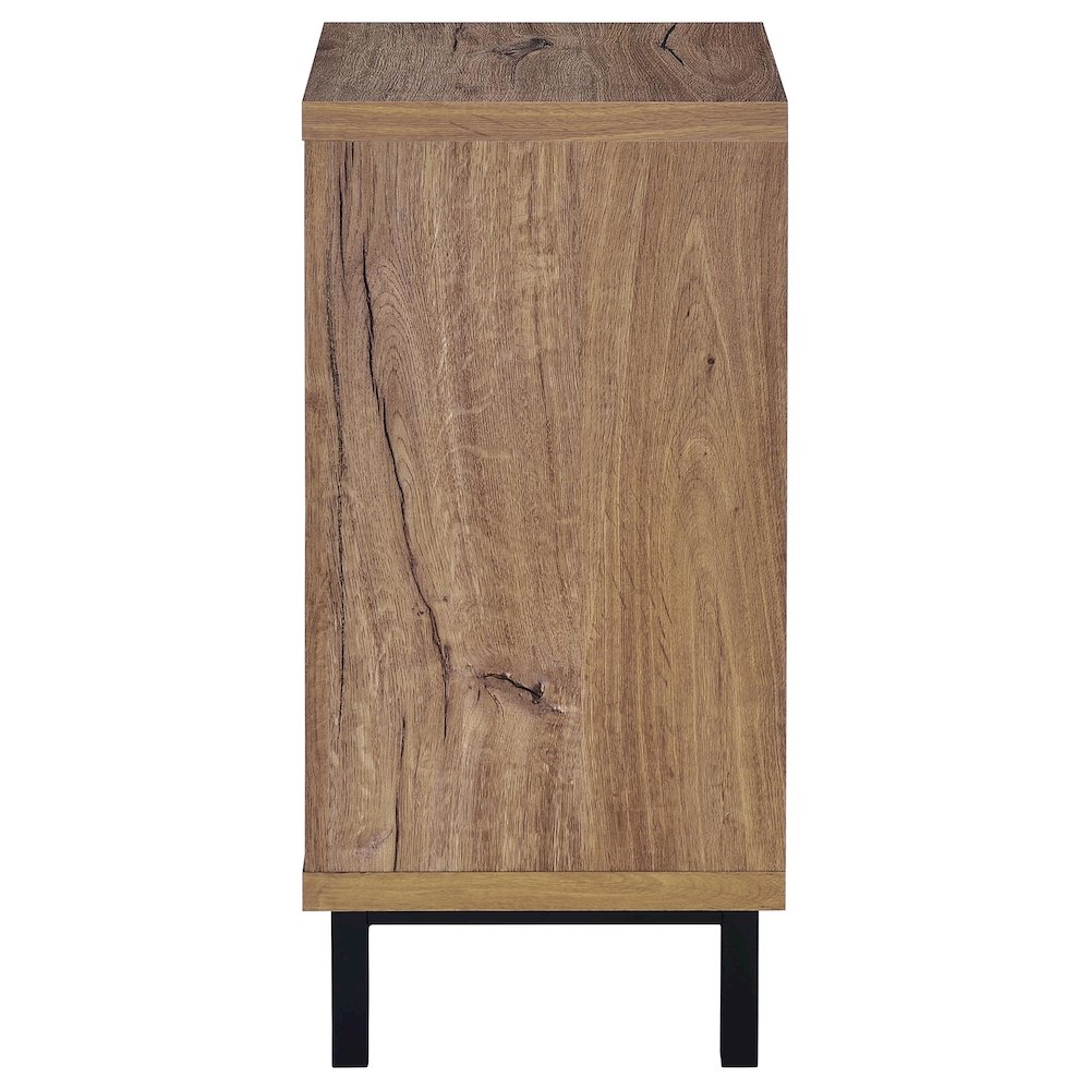 Teller 1-door Entryway Shoe Storage Cabinet Natural Oak. Picture 5