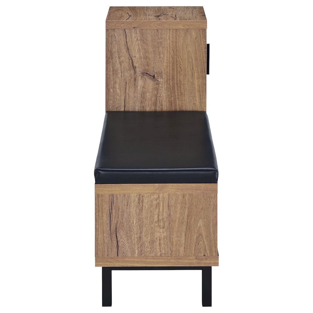 Teller 1-door Entryway Shoe Storage Cabinet Natural Oak. Picture 7