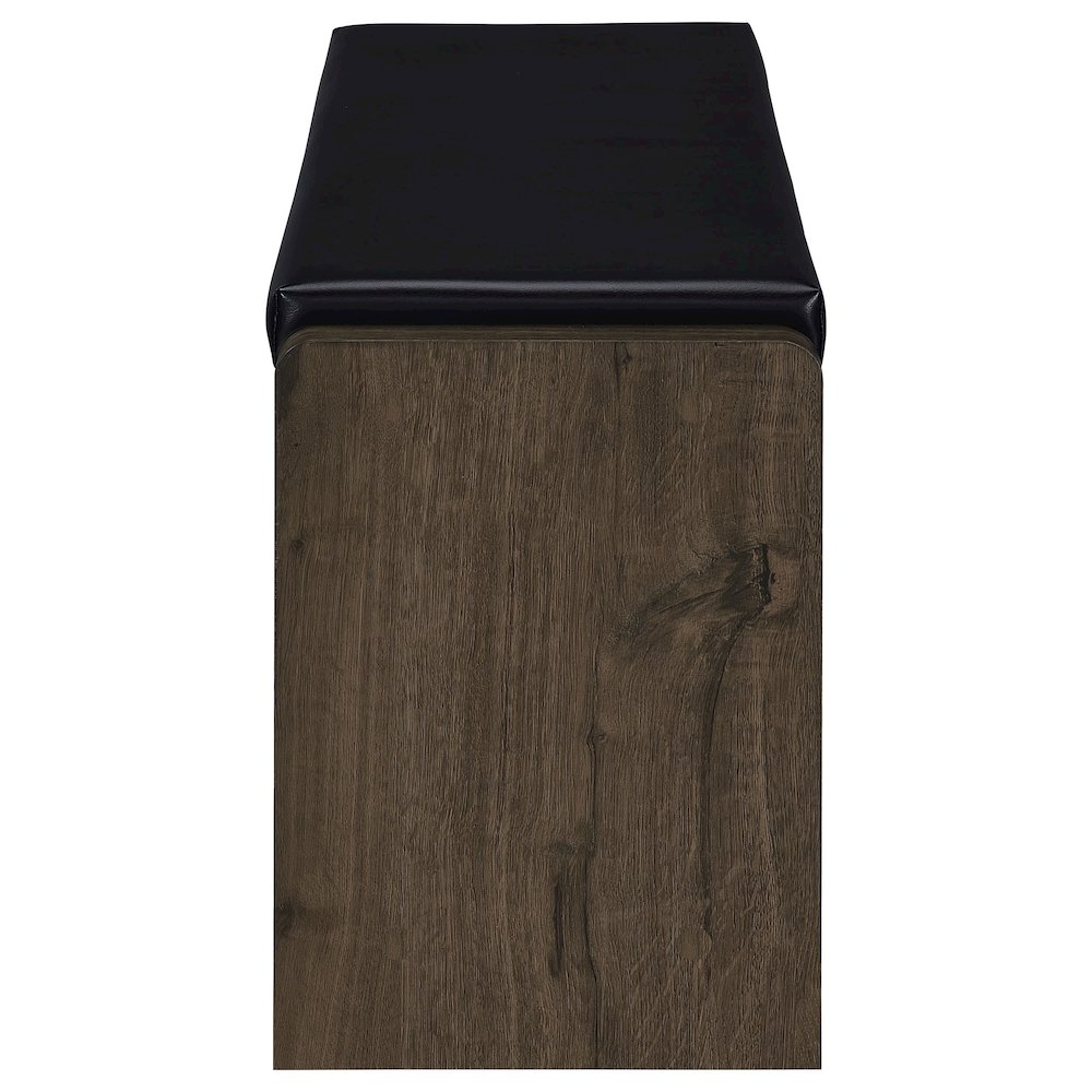 Arrington Storage Bench Smoked Oak. Picture 5