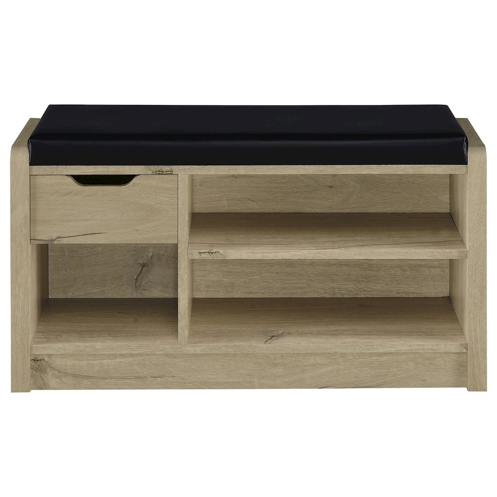 Arrington Storage Bench White Oak. Picture 4