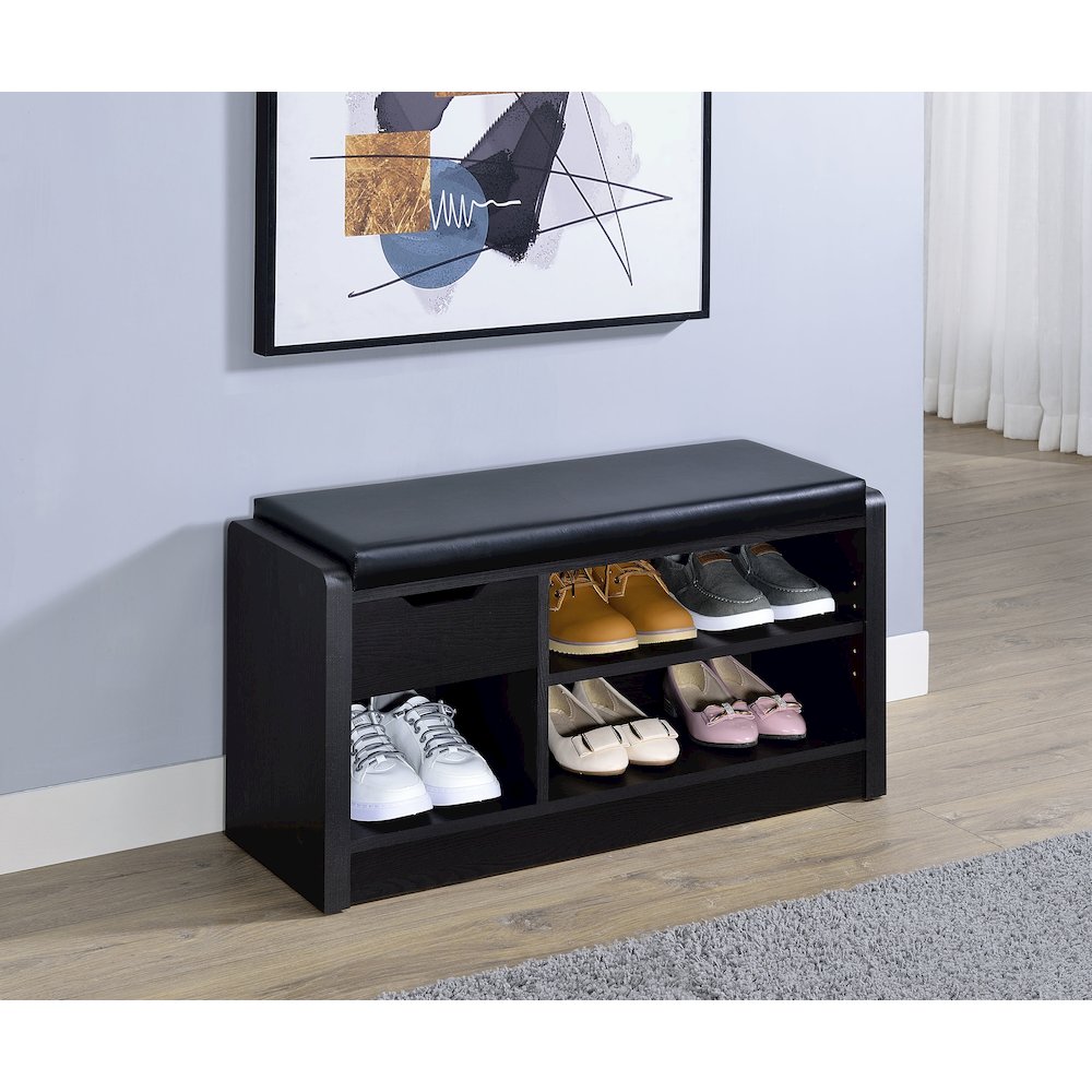 Arrington Storage Bench Black. Picture 7