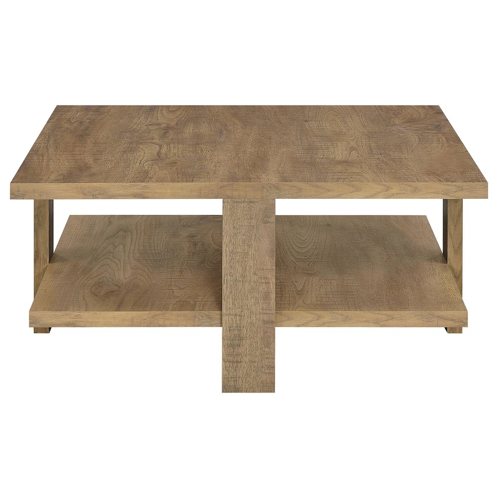 Dawn 2-piece Round Coffee and End Table Set Mango Brown. Picture 8