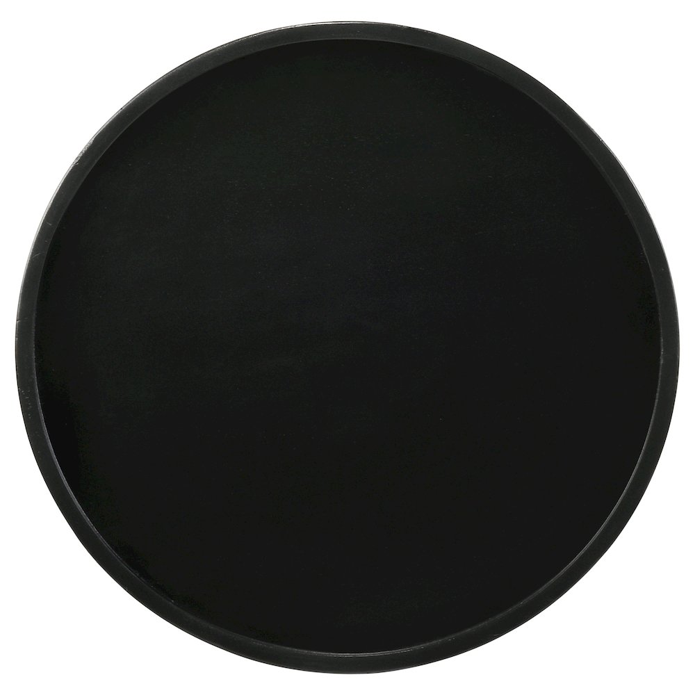 Ixia Round Solid Mango Wood Accent Side Table Black Stain. Picture 6