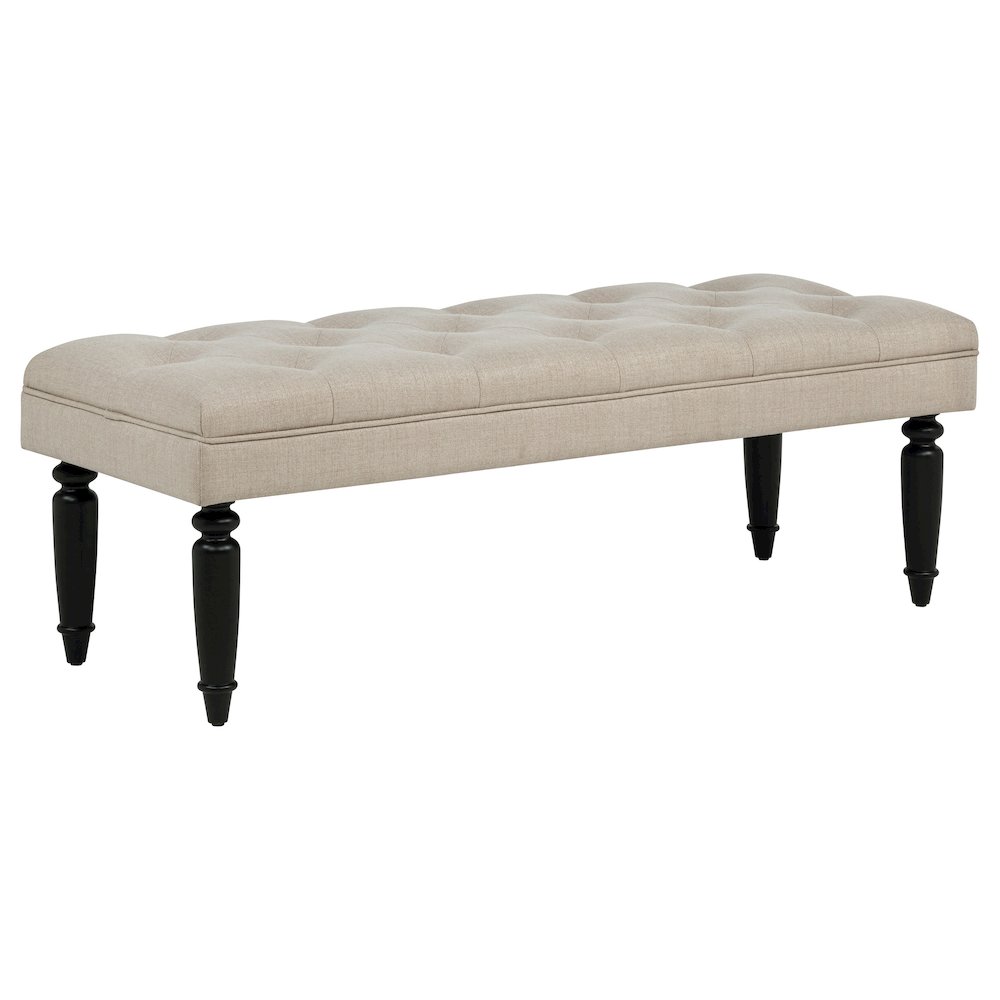 Marsha 52-inch Upholstered Entryway Accent Bench Latte. Picture 1
