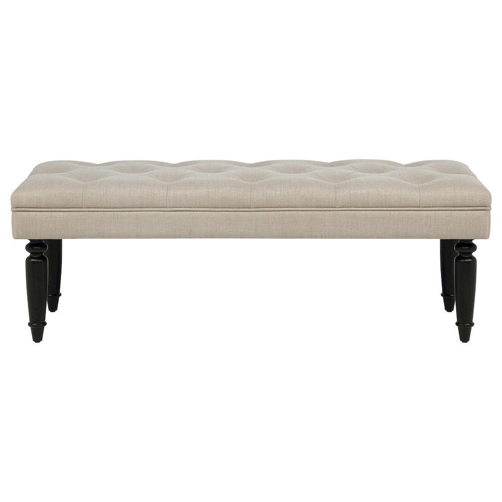 Marsha 52-inch Upholstered Entryway Accent Bench Latte. Picture 3