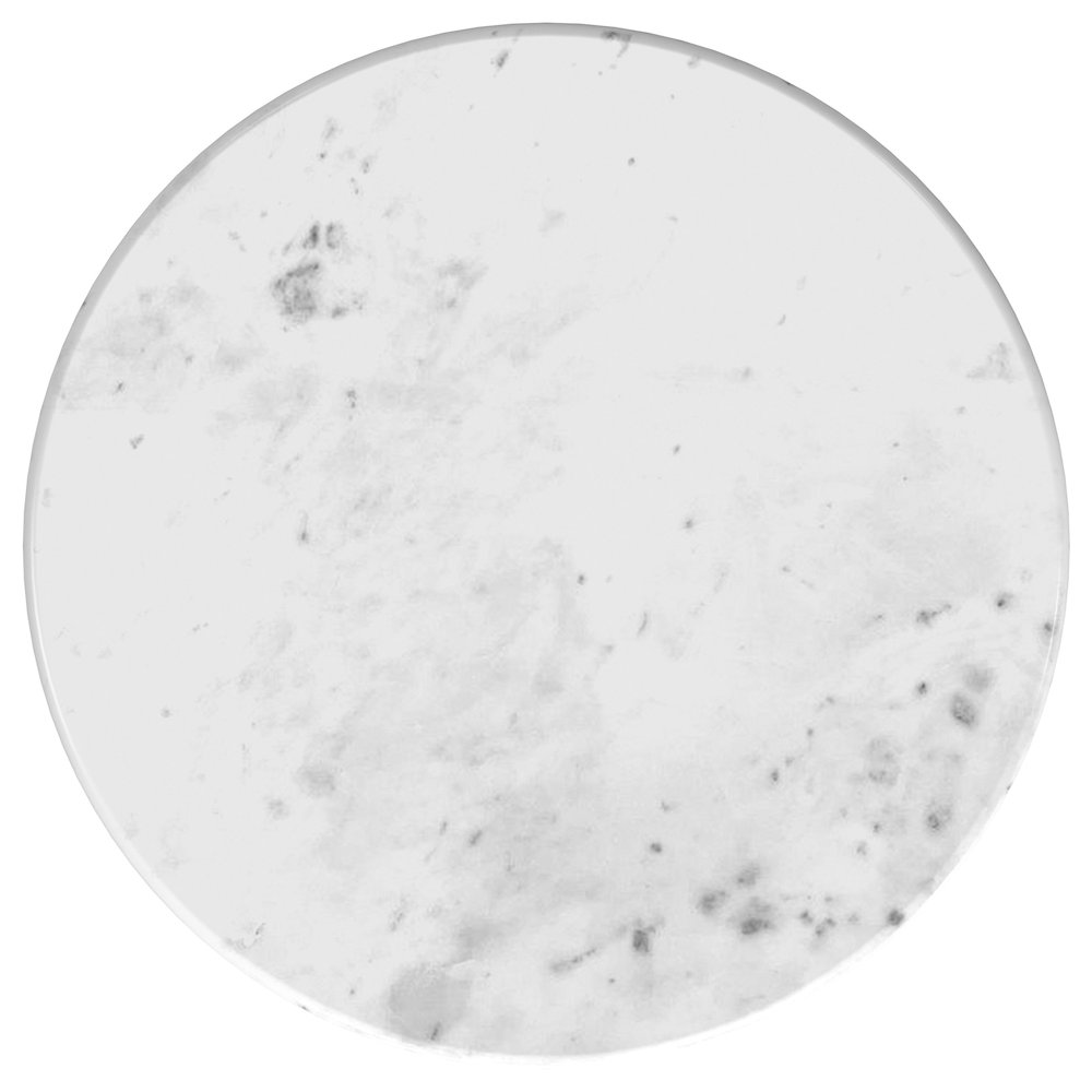 Baldwin Round Marble Top Side Table White and Gold. Picture 9