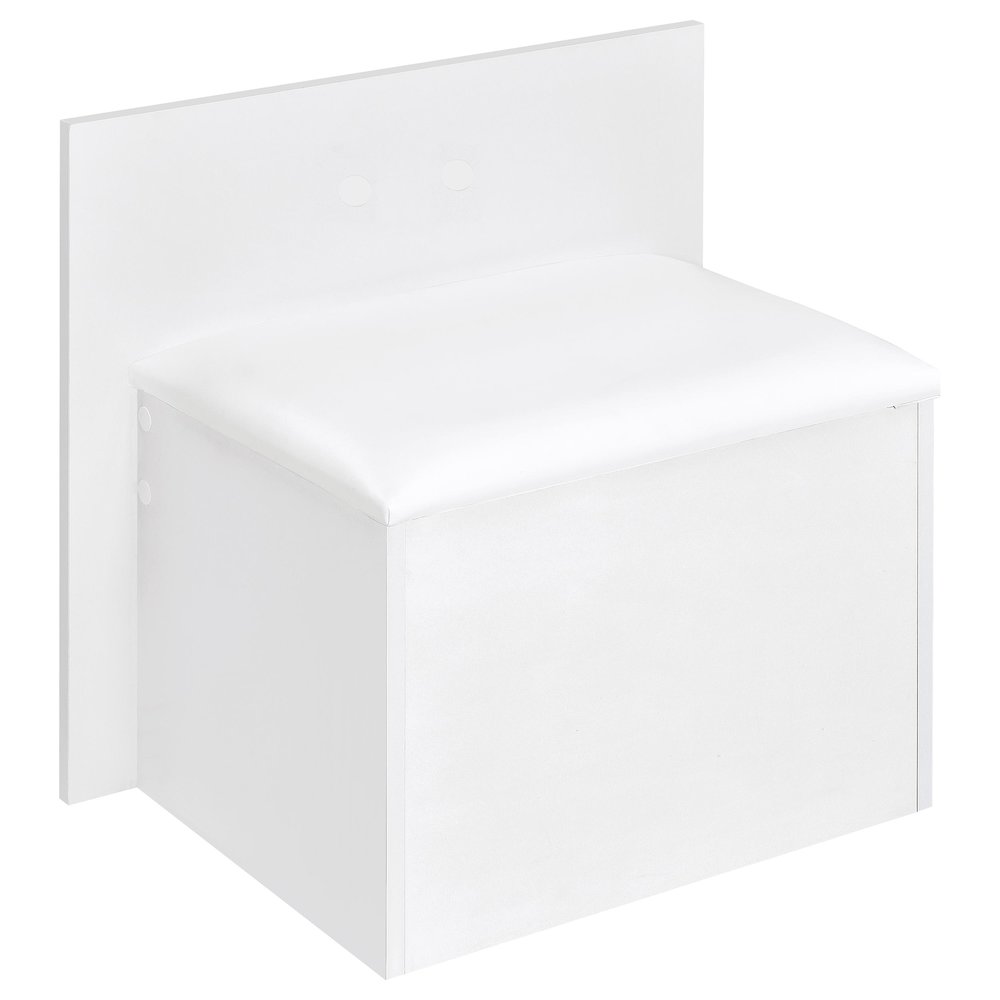 Flora 2-drawer Vanity Set with LED Mirror White High Gloss. Picture 13