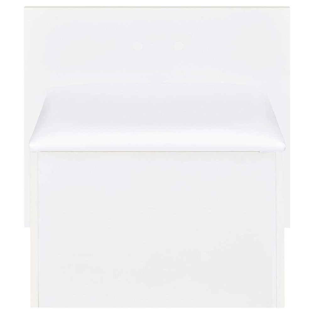 Flora 2-drawer Vanity Set with LED Mirror White High Gloss. Picture 14