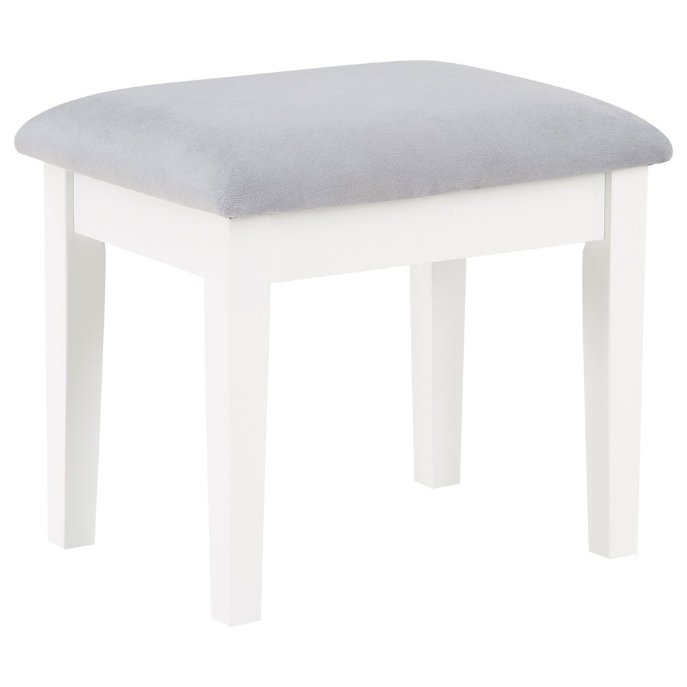 Regina Makeup Vanity Table Set with Lighting White. Picture 10