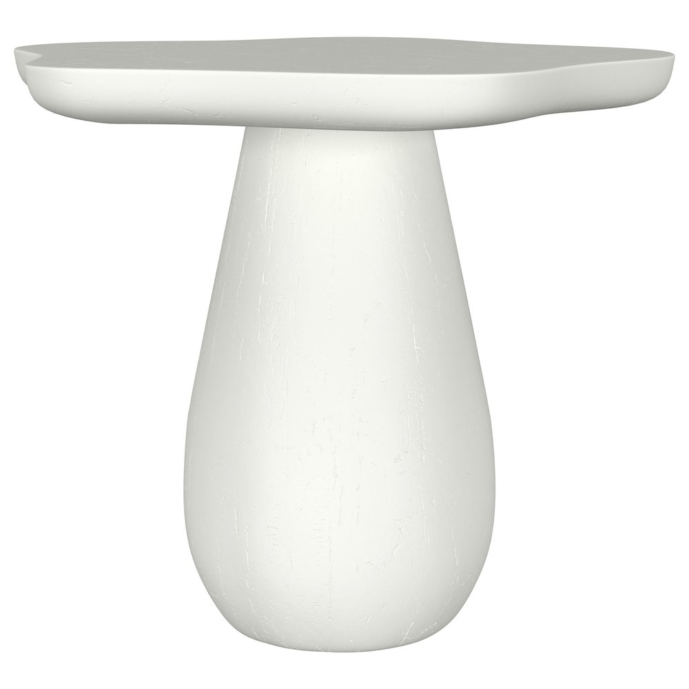Perth 17-inch Side Table with Cloud-Shaped Top Off White. Picture 1