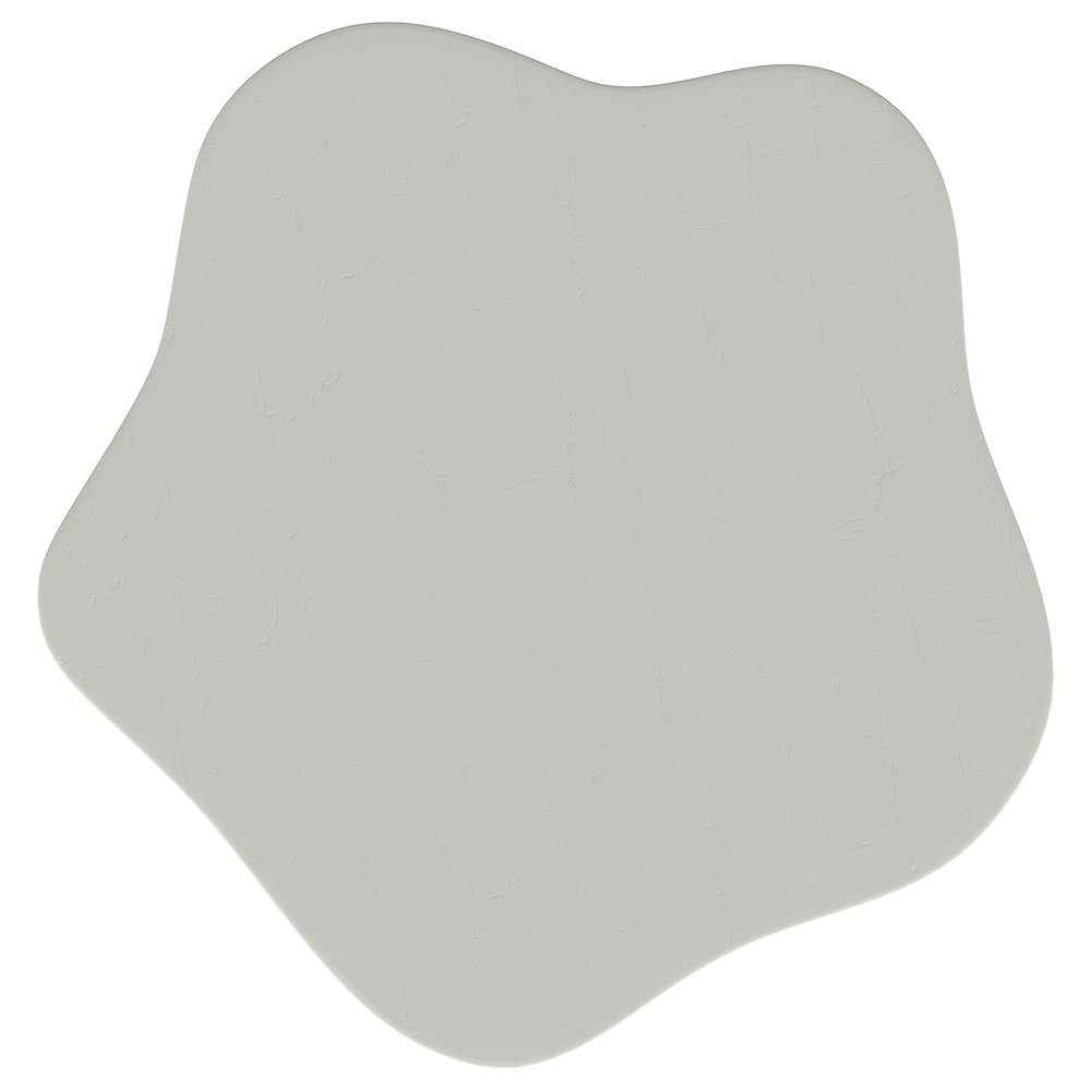 Perth 17-inch Side Table with Cloud-Shaped Top Off White. Picture 4
