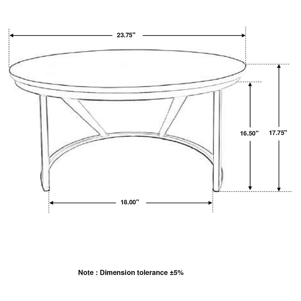 Miguel Round Marble Top Coffee Table White and Black. Picture 8