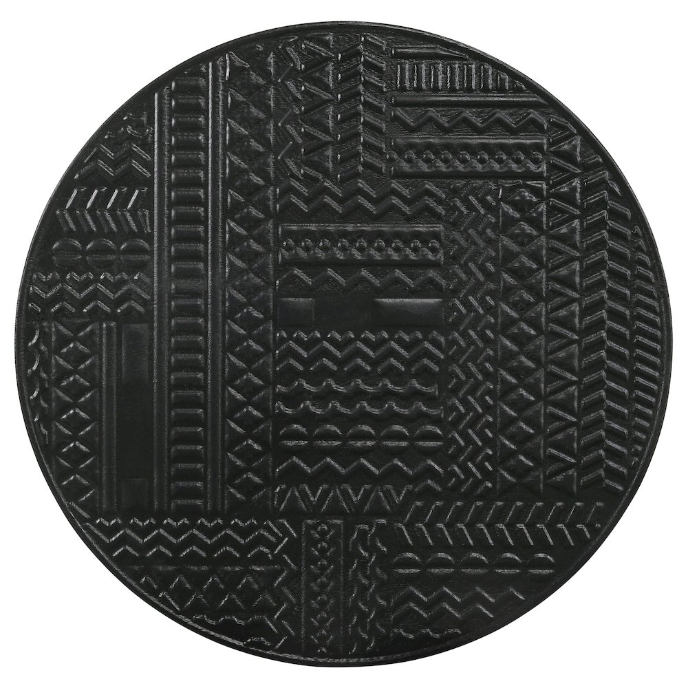 Loannis 2-piece Round Mango Wood Nesting Table Matte Black. Picture 10