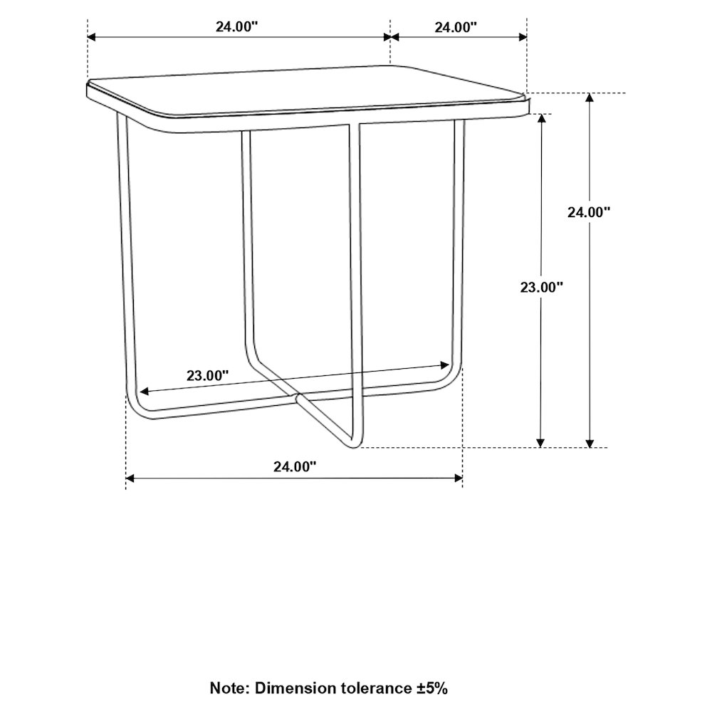 Elyna Square Stone Top Accent Side Table Beige. Picture 9