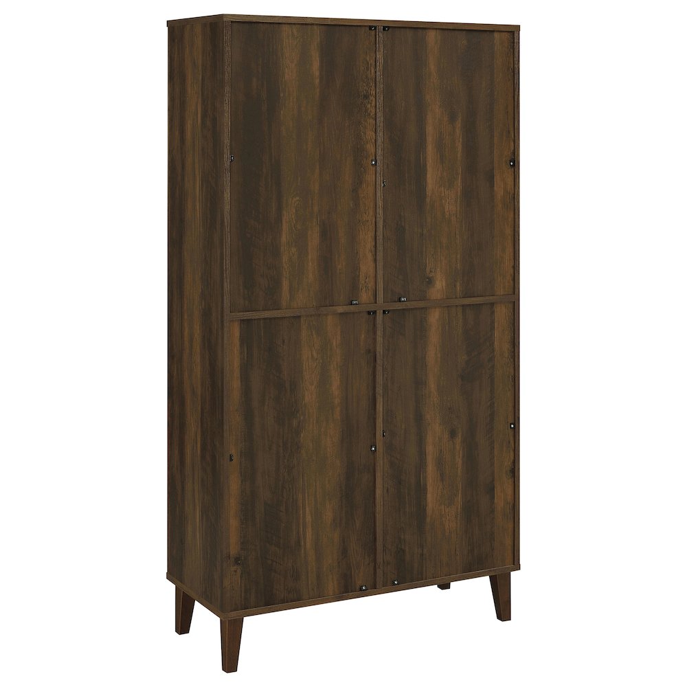 Elouise 4-door Engineered Wood Tall Accent Cabinet Dark Pine. Picture 6