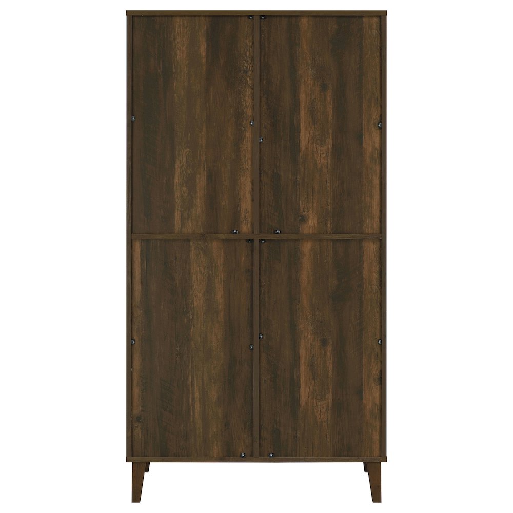 Elouise 4-door Engineered Wood Tall Accent Cabinet Dark Pine. Picture 7