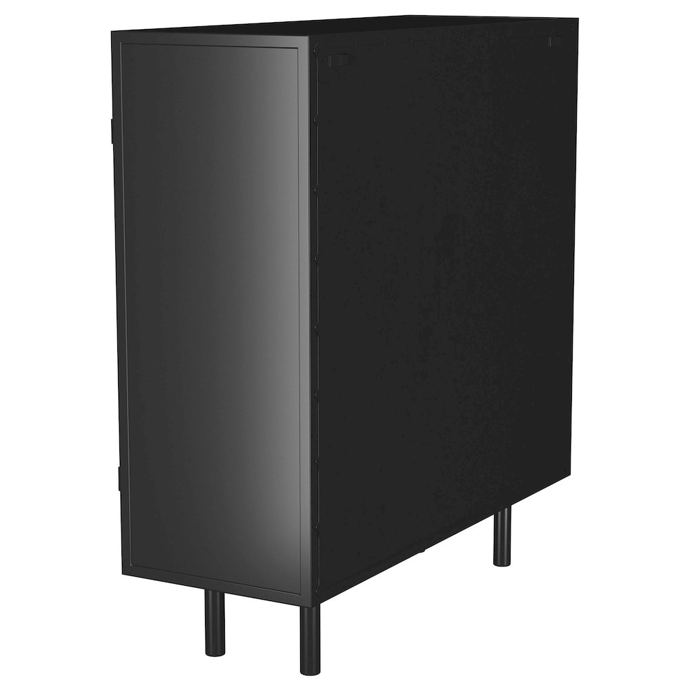Dalia 2-door Accent Storage Cabinet with Shelving Black. Picture 5