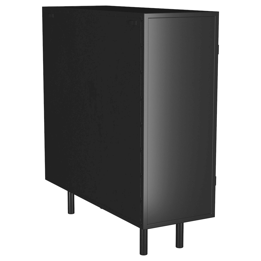Dalia 2-door Accent Storage Cabinet with Shelving Black. Picture 7