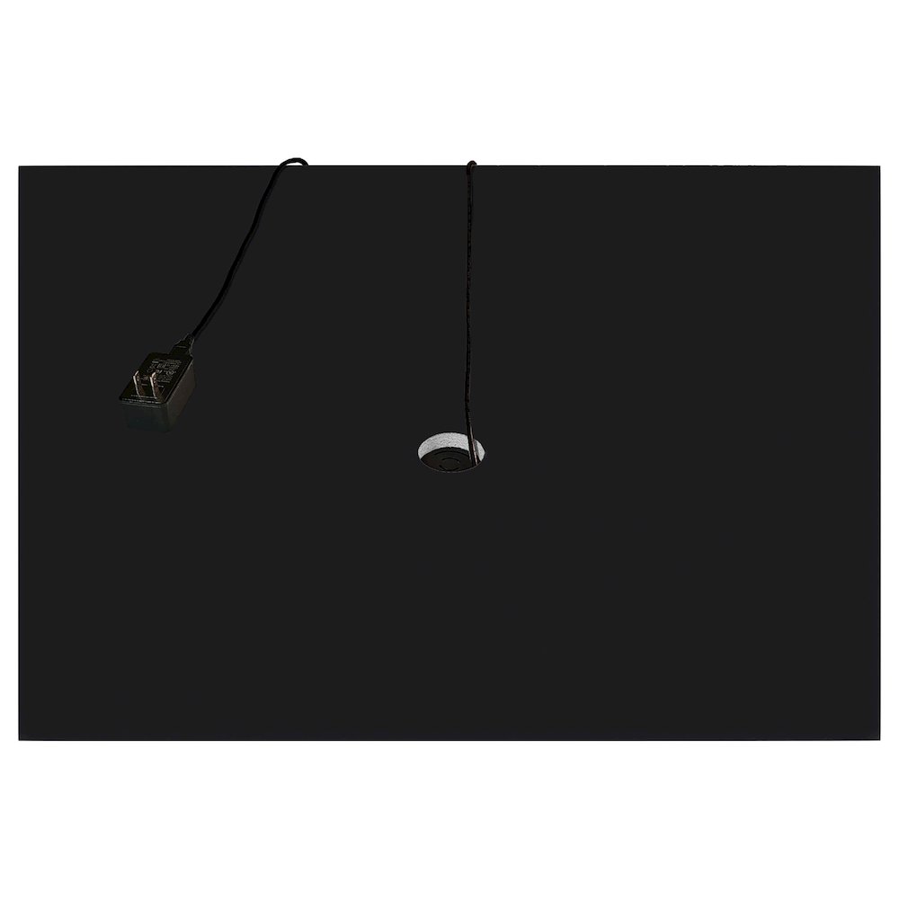 Aero 4-shelf Display Curio Cabinet with LED Lighting Black. Picture 15