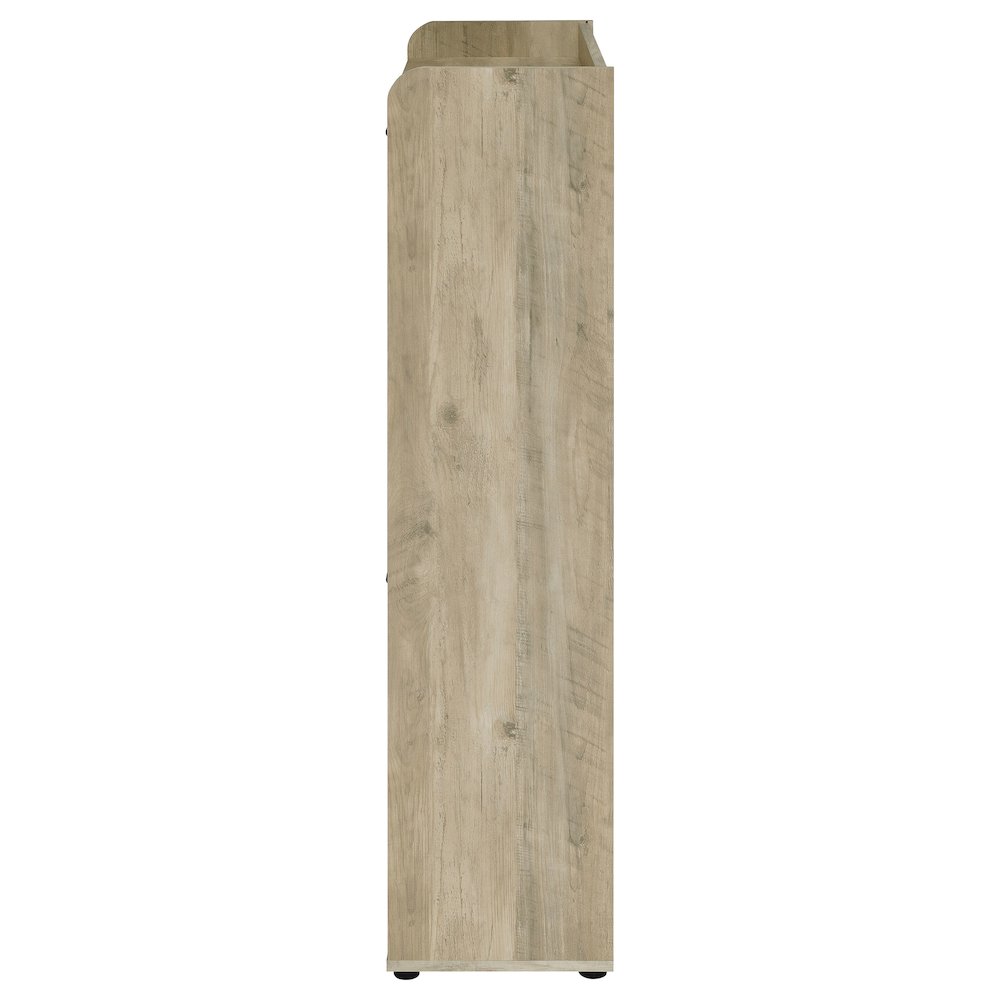 Denia 3-tier Engineered Wood Shoe Cabinet Grey. Picture 6