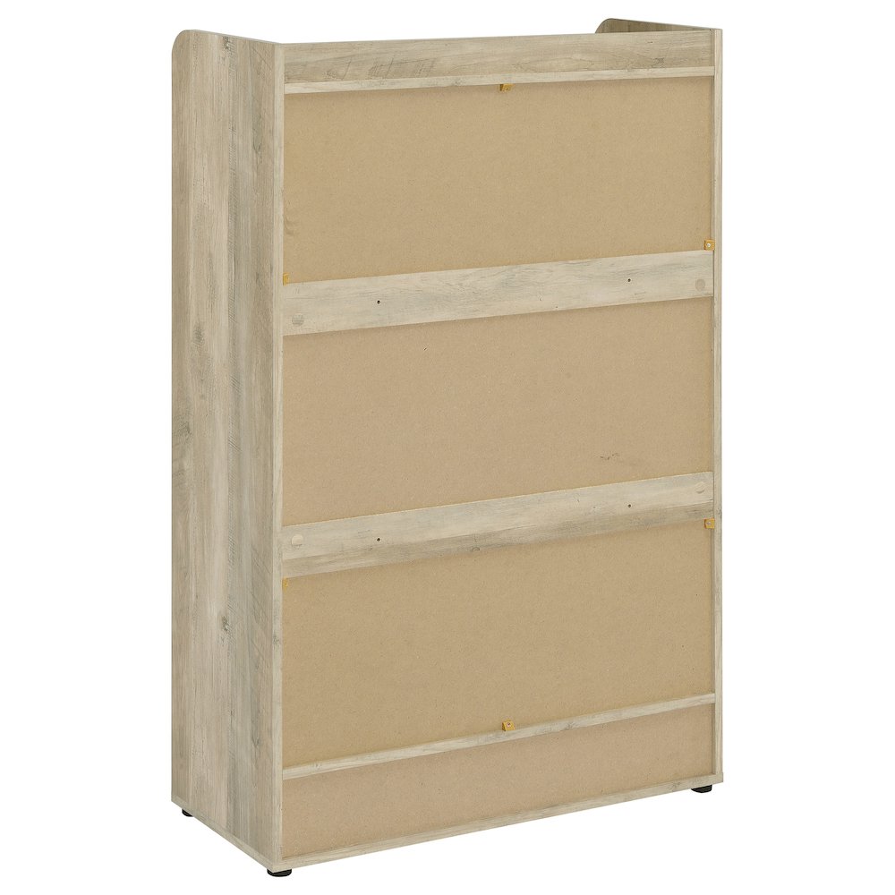 Denia 3-tier Engineered Wood Shoe Cabinet Grey. Picture 7