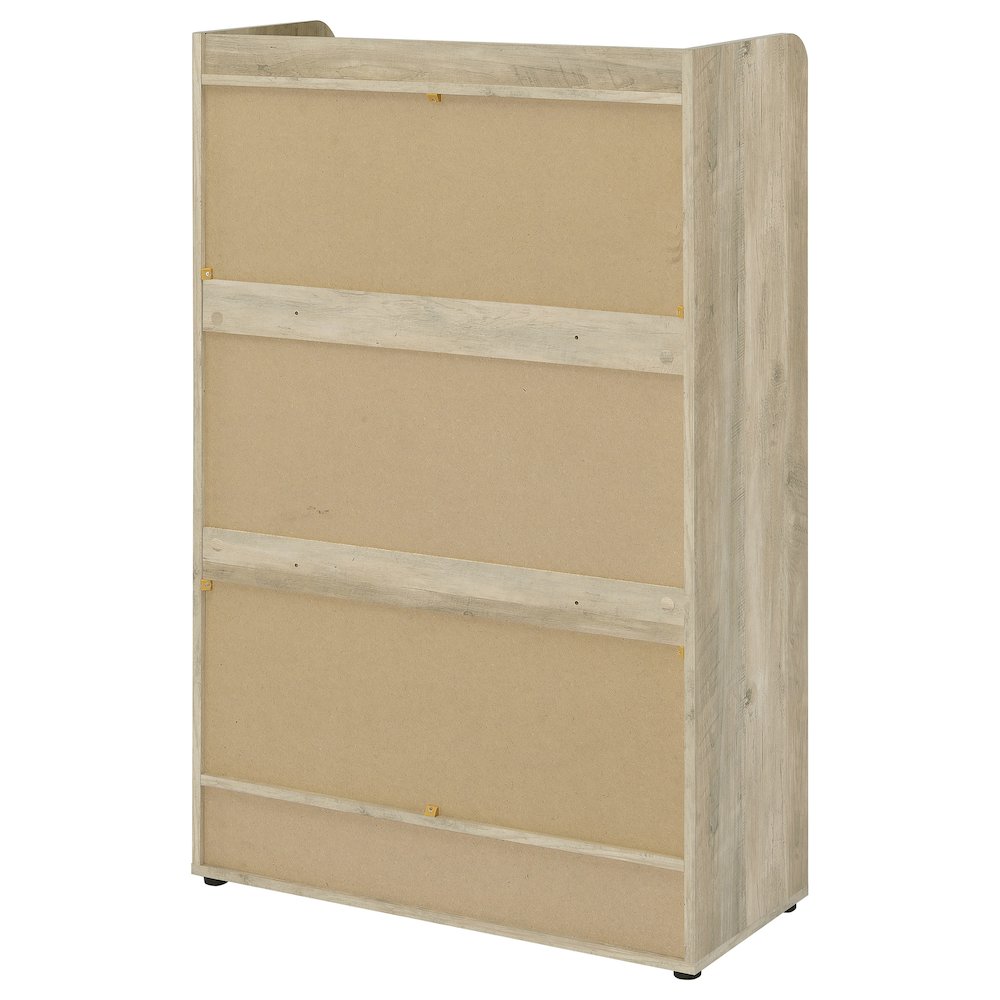 Denia 3-tier Engineered Wood Shoe Cabinet Grey. Picture 9