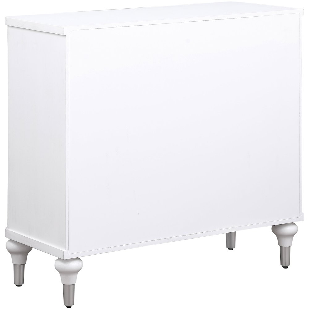 Cardella 2-door Mandala Accent Cabinet Distressed White. Picture 7