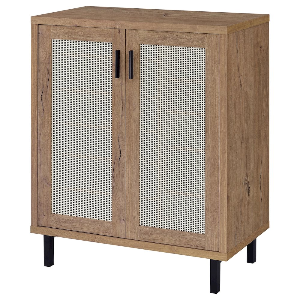 Teller 11-shelf Engineered Wood Shoe Cabinet Natural Oak. Picture 5