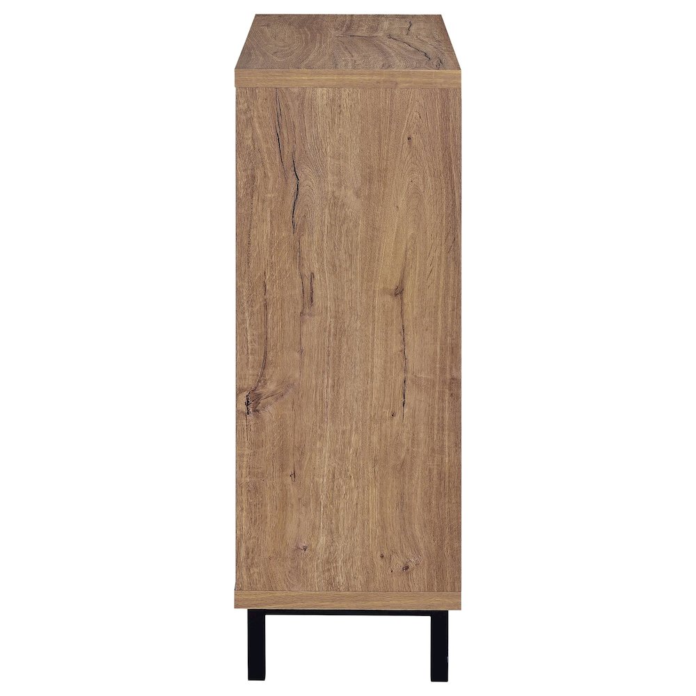 Teller 11-shelf Engineered Wood Shoe Cabinet Natural Oak. Picture 6
