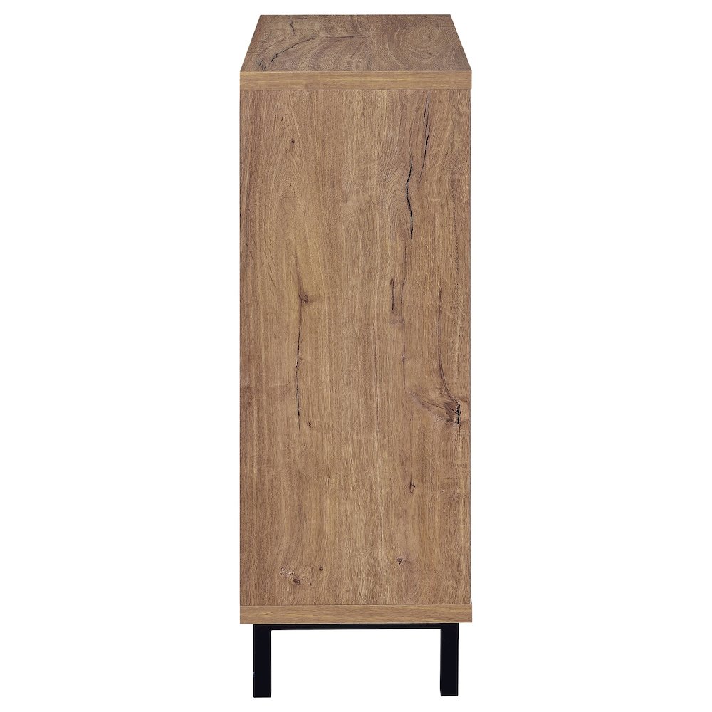 Teller 11-shelf Engineered Wood Shoe Cabinet Natural Oak. Picture 9