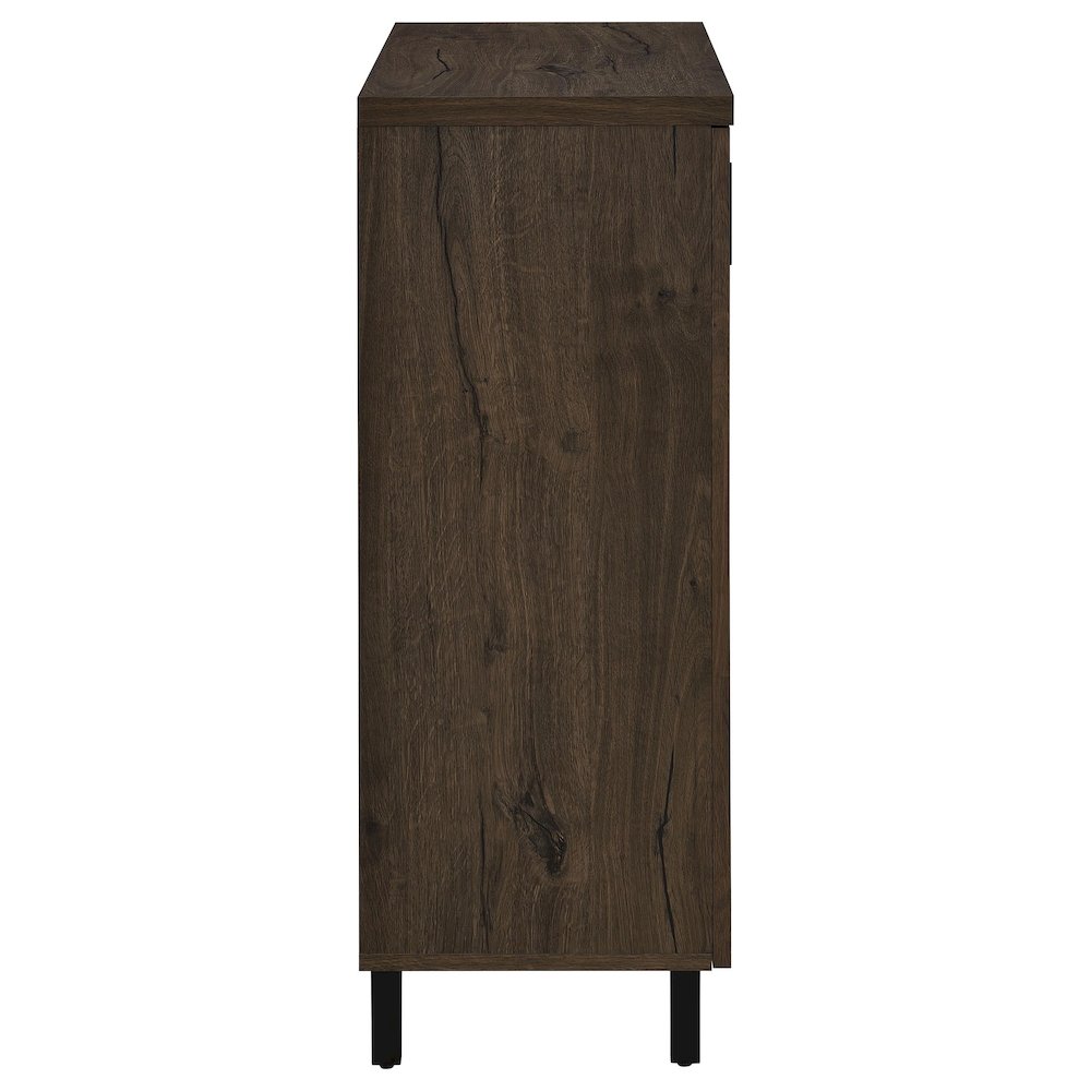Brixton 2-door Entryway Shoe Storage Cabinets Smoked Oak. Picture 2
