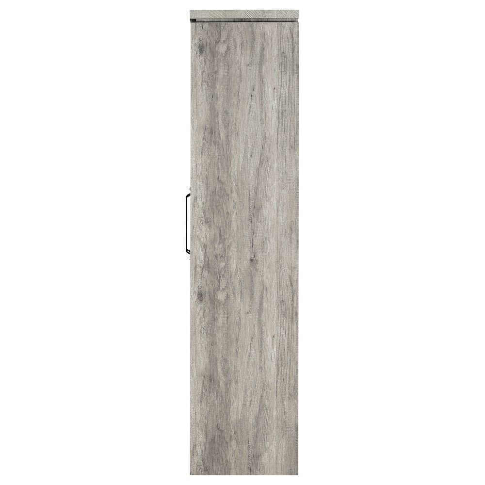 Alejo 2-door Engineered Wood Tall Cabinet Grey Driftwood. Picture 6
