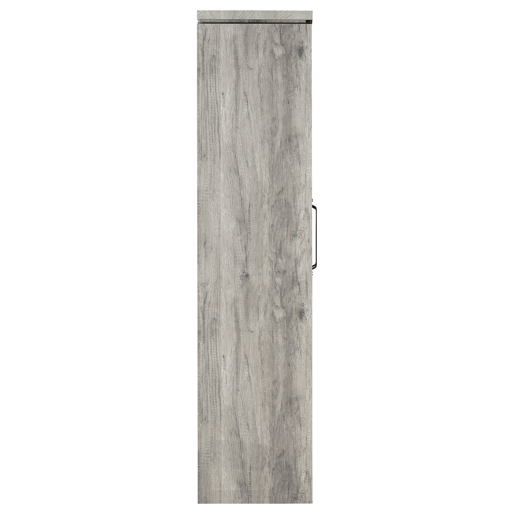 Alejo 2-door Engineered Wood Tall Cabinet Grey Driftwood. Picture 8
