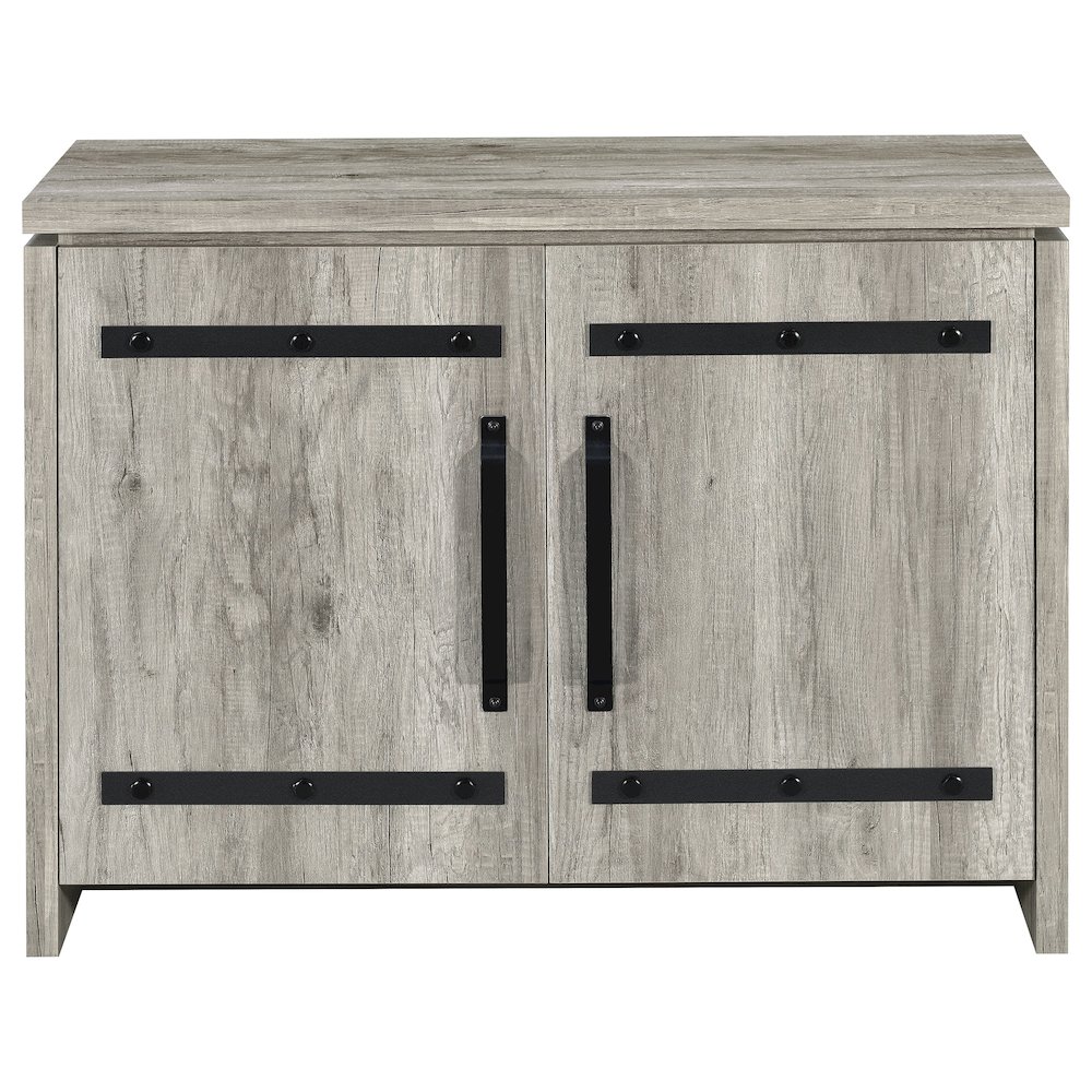 Enoch 2-door Engineered Wood Accent Cabinet Grey Driftwood. Picture 4