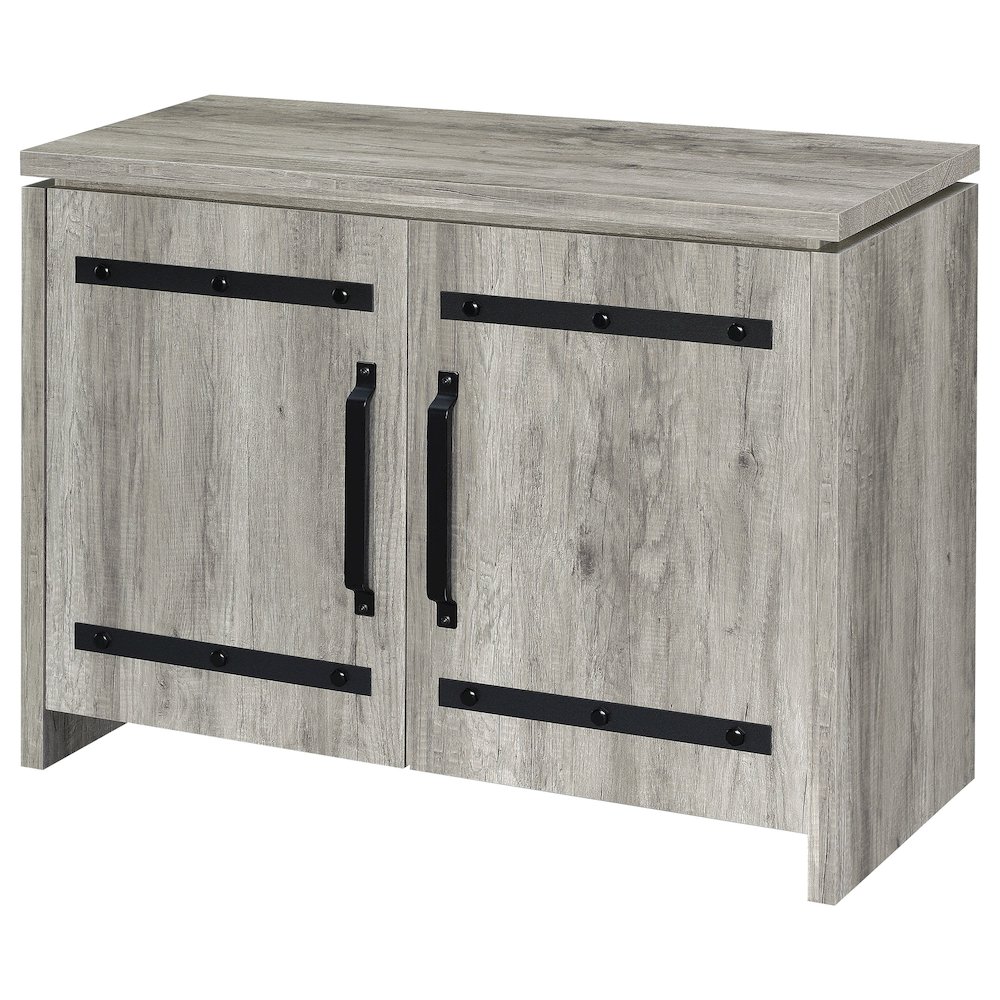 Enoch 2-door Engineered Wood Accent Cabinet Grey Driftwood. Picture 5