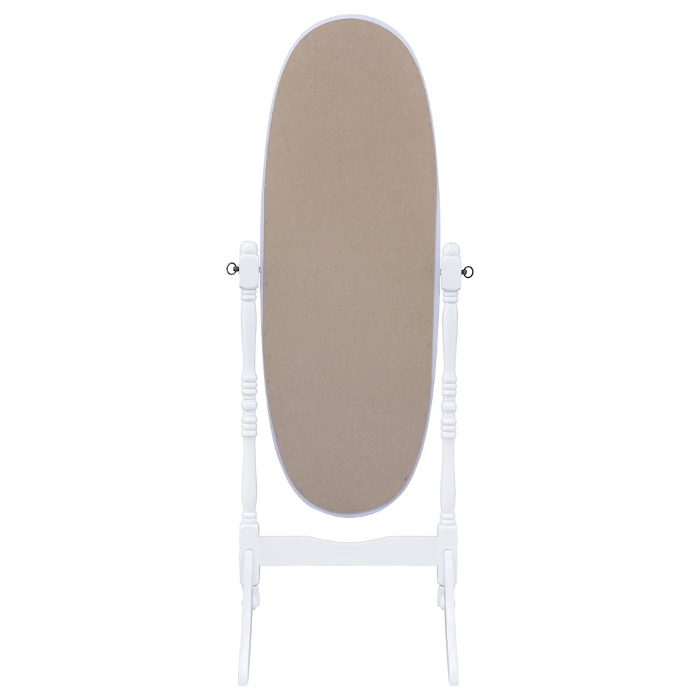 Foyet Wood Adjustable Full Length Cheval Mirror White. Picture 5