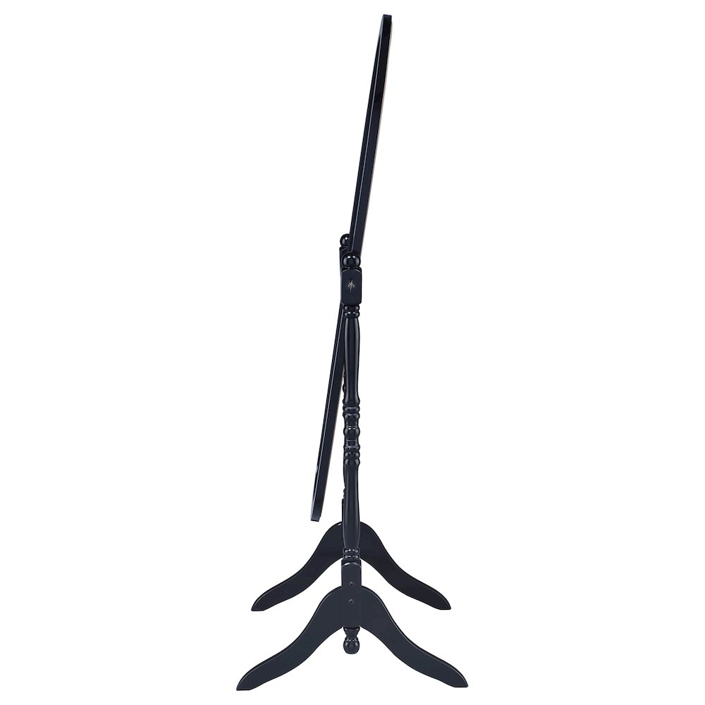 Foyet Wood Adjustable Full Length Cheval Mirror Black. Picture 5