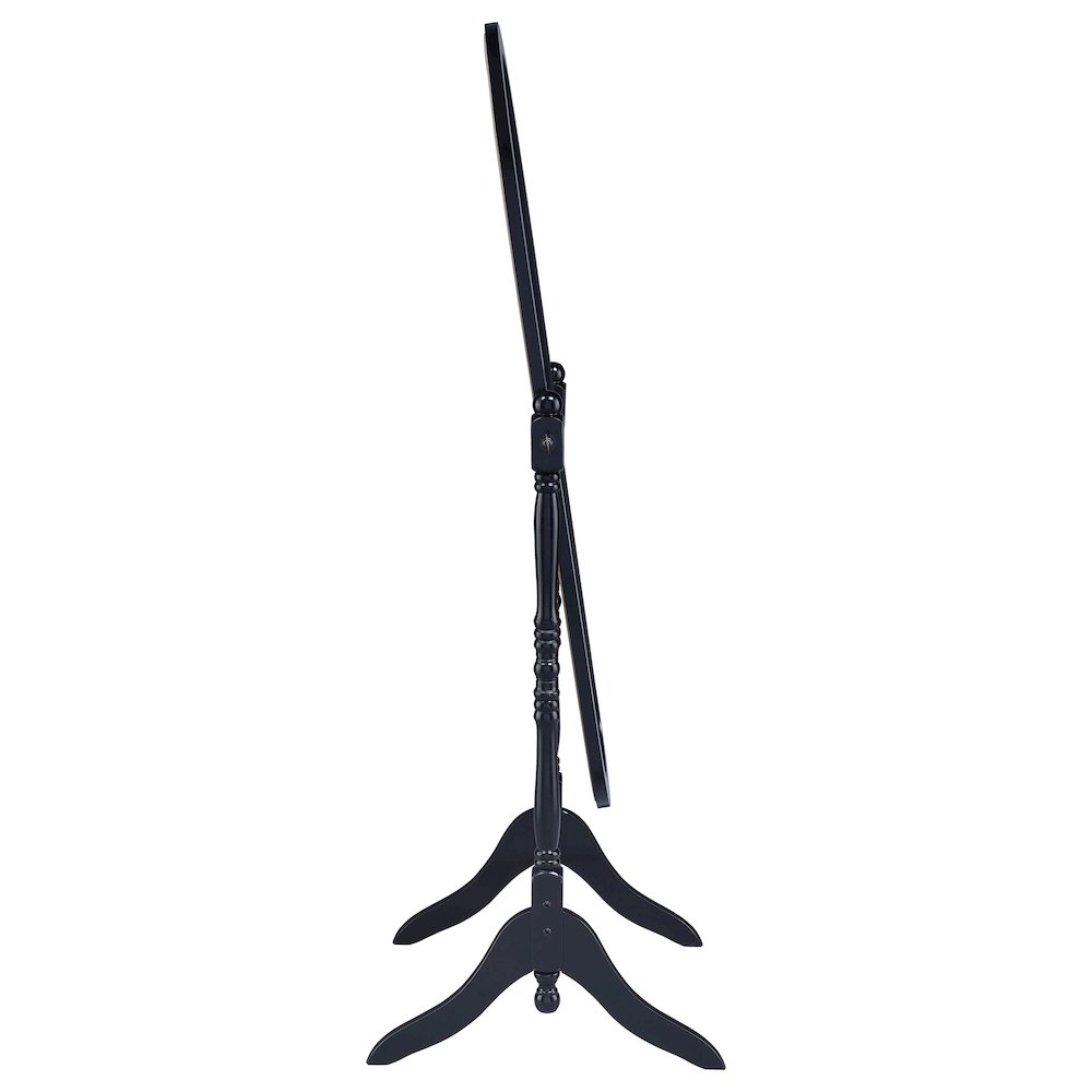 Foyet Wood Adjustable Full Length Cheval Mirror Black. Picture 7