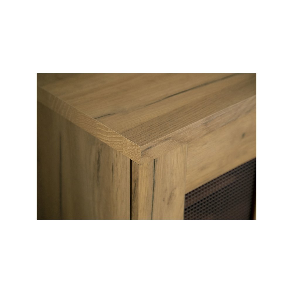 Bristol 6-shelf Engineered Wood Shoe Cabinet Golden Oak. Picture 15